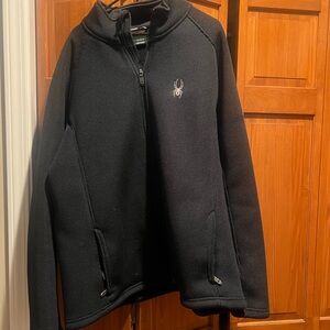 Spyder Black Full-Zip Jacket XXL